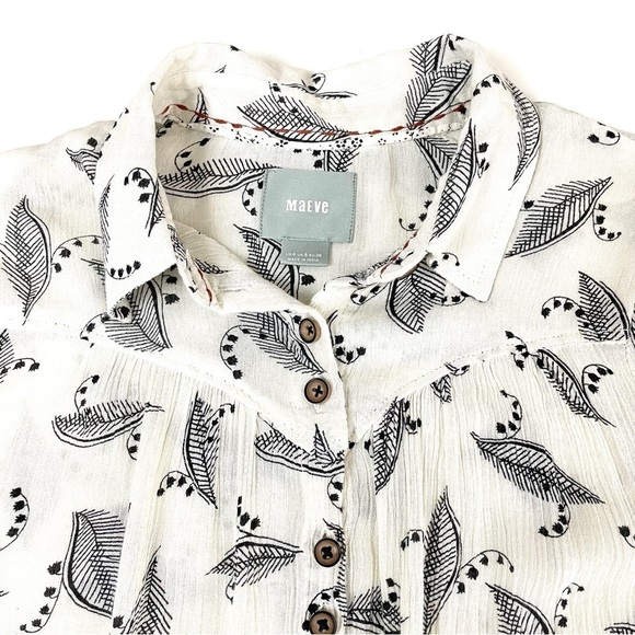 Anthropologie Maeve Lilly of the Valley Button Up Blouse - Picture 8 of 14
